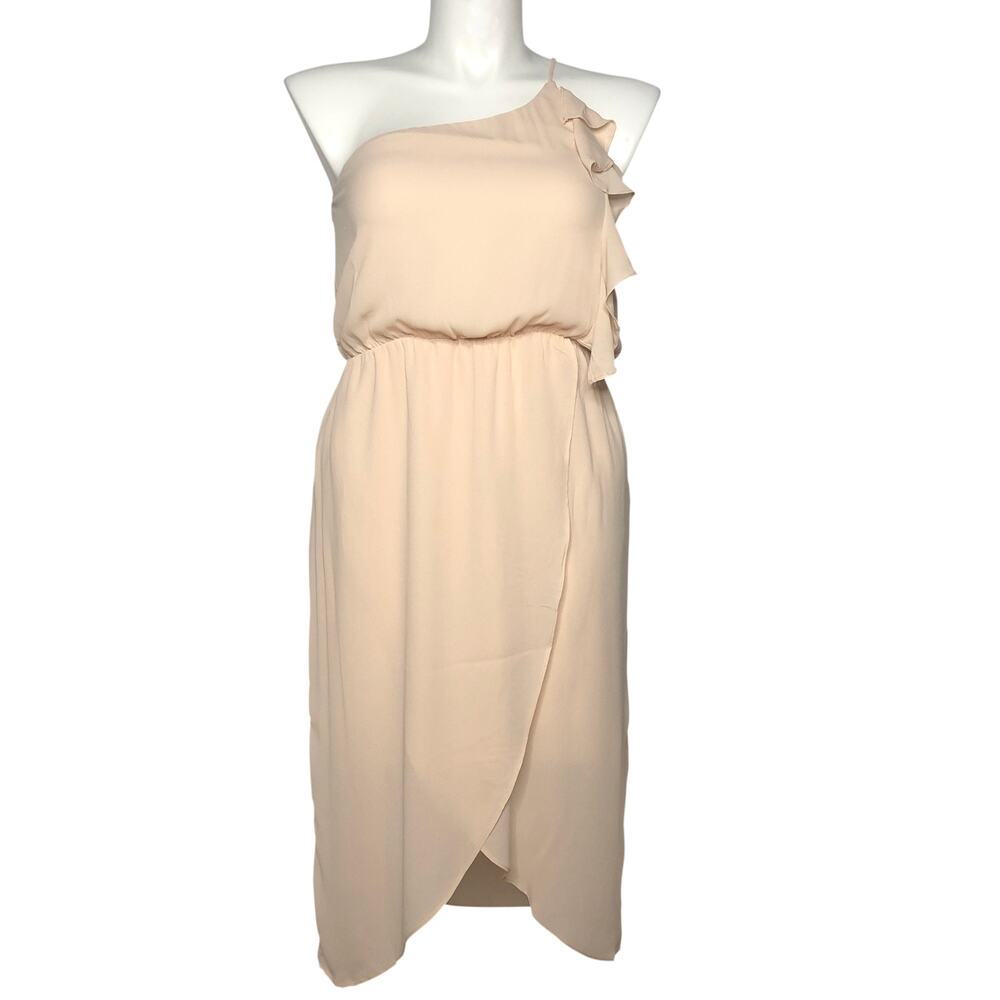 Everly One Shoulder Ruffle Dress - Size Large - Picture 2 of 11
